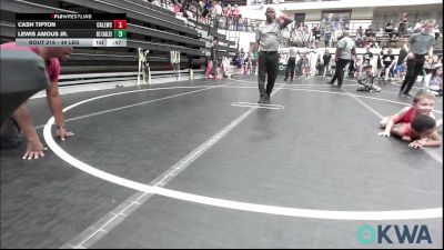 49 lbs Consi Of 8 #1 - Cash Tipton, Carl Albert vs Lewis Amous JR., Del City Little League Wrestling