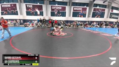 106 lbs Quarterfinal - Kai Makridakis, Best Trained Wrestling vs Damien Ketchum, Stay Sharp Wrestling Club