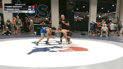 60 kg Cons. Rd Of 32 - Tommy Marchetti, New Jersey vs Jeremiah Oliva, Crater High School Wrestling