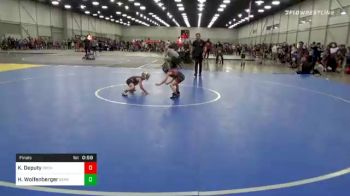 43 lbs Final - Kohyn Deputy, Orchard Wrestling Club vs Hagan Wolfenberger, Berryhill Little Chiefs