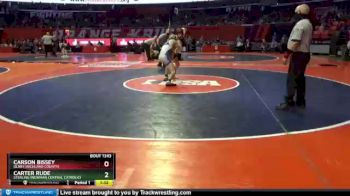 1A 126 lbs Cons. Semi - Carson Bissey, Olney (Richland County) vs Carter Rude, Sterling (Newman Central Catholic)