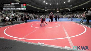 100 lbs Quarterfinal - Brooks Gallier, Raw Wrestling Club vs Benjamin Stevens, Beggs Youth Wrestling Program