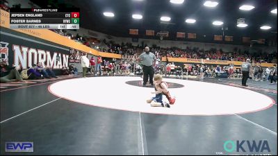 46 lbs 3rd Place - Jepsen England, Comanche Takedown Club vs Foster Barnes, Newcastle Youth Wrestling