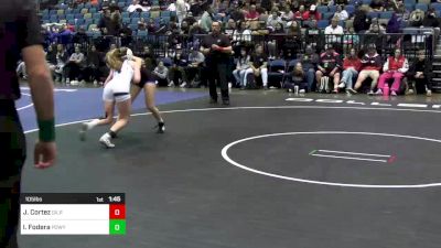 105 lbs Final - Jaelle Cortez, Gilroy vs Isabella Fodera, Poway