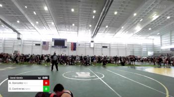 130 lbs Consolation - Aaron Gonzalez, Silverback WC vs Dariel Contreras, Sahuarita Mustangs