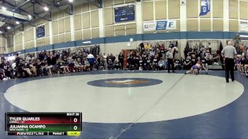 106 lbs Placement (16 Team) - Tyler Quarles, Lowell vs Julianna Ocampo, New Haven
