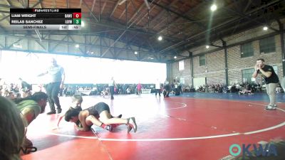 80 lbs Semifinal - Liam Wright, Broken Arrow Wrestling Club vs Reilas Sanchez, Locust Grove Youth Wrestling