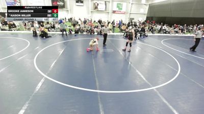 16U Girls - 115 lbs Champ. Round 1 - Morgan Johnson, Team Nazar Training Center vs Raelyn Scott, Chatfield Wrestling Club