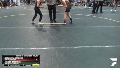 101/112 Round 2 - Kathleen Obrecht, Purler Wrestling vs Jensen Erickson, Whittemore-Prescott