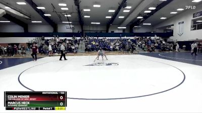 133 lbs Semifinal - Marcus Heck, Wyoming Seminary vs Colin Menier, The College Of New Jersey