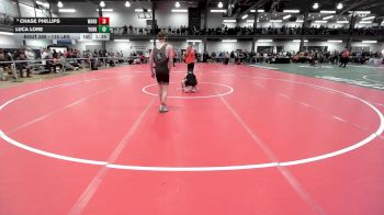 110 lbs Round Of 16 - Chase Phillips, Ward Melville vs Luca Lore, Yorktown