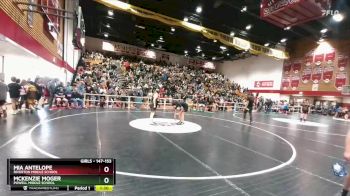 147-153 lbs Quarterfinal - Mia Antelope, Riverton Middle School vs McKenzie Moger, Powell Middle School