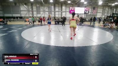 68 lbs Cons. Semi - Noa Arnold, CA vs Desza Munson, CO