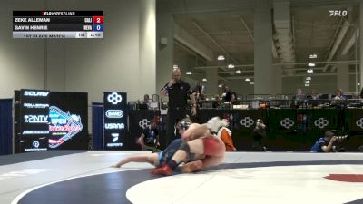 Masters A FS - 100 lbs 1st Place Match - Zeke Alleman, California vs Gavin Henrie, Nevada