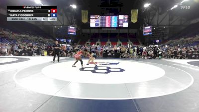 120 lbs 5th Place Match - Mikayla Perkins, IN vs Maya Fiodorova, NV