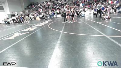 83-90 lbs Rr Rnd 2 - Evelyn Boren, Verdigris Youth Wrestling vs Payton Mccall, Broken Arrow Wrestling Club