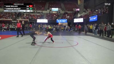 70 lbs Cons. Round 4 - Adam Wallace, Team Real Life vs Cameron Bramlet, Casper Wrestling Club