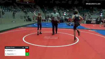 76 lbs Quarterfinal - Kannon Shelton, Sperry Wrestling Club vs Kolson Seachris, Bristow Youth Wrestling