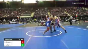 285 lbs Quarterfinal - Evan Glines, NorCal Wrestling Academy vs Jamikael (Mikey) Lytle, Poway