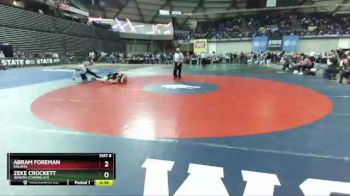 1B/2B 160 3rd Place Match - Abram Foreman, Kalama vs Zeke Crockett, Jenkins (Chewelah)