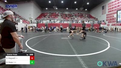 52 lbs Quarterfinal - Slayde Bagwell, Tuttle Wrestling vs Beckett Rupp, Perry Wrestling Academy