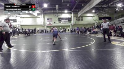 145 lbs 2nd Place Match - Perla Villegas, SAN FERNANDO vs Farrah Marquez, BIRMINGHAM