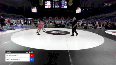 144 lbs Cons-semis - Derek Barrows, CO vs Maksym Chubenko, OH