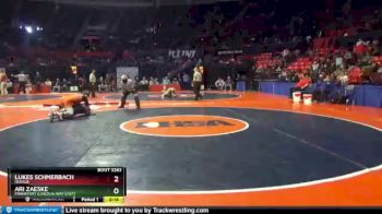 3 lbs Cons. Round 2 - Ari Zaeske, Frankfort (Lincoln-Way East) vs Lukes Schmerbach, DeKalb