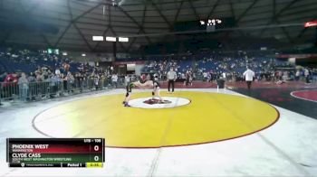 106 lbs Cons. Round 5 - Clyde Cass, South West Washington Wrestling Club vs Phoenix West, Washington
