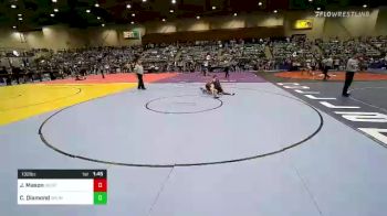 132 lbs Consi Of 16 #1 - Jermaine Mason, Westview vs Caden Diamond, Sheldon