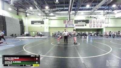 135 lbs Semifinal - Natalie Albores, BIRMINGHAM vs Emily Escobar, SAN FERNANDO