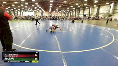 80 lbs Rd# 1 9:00am Friday - Sam Smith, Iowa Black vs Jett Brenner, SouthWest Elite