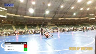 83 lbs Consi Of 4 - Elijah Pagonis, BullTrained vs Charlie Flanery, Cowboy Wrestling Club