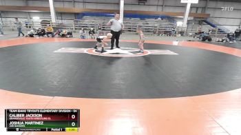 54 lbs Round 1 - Caliber Jackson, Grangeville Youth Wrestling Cl vs Joshua Martinez, 208 Badgers