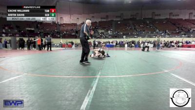 108 lbs Semifinal - Cache Williams, Team Choctaw vs Justin Davis, Glenpool JH