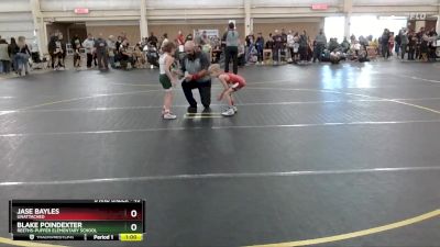 49 lbs Round 1 - Blake Poindexter, Reeths-puffer Elementary School vs Jase Bayles, Unattached