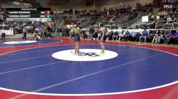 5A 135 lbs Quarterfinal - Chrissa Bennett, Mountain Home vs Lauren Register, Central Arkansas Christian
