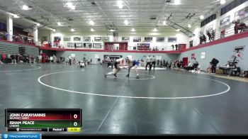 141 lbs Champ. Round 3 - John Carayiannis, Belmont Abbey vs Isham Peace, Lander