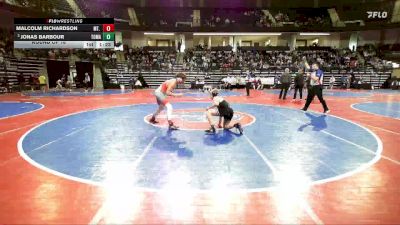 140 lbs Round Of 16 - Malcolm Richardson, Mt. Zion Youth Wrestling vs Jonas Barbour, Tomahawk Wrestling Club