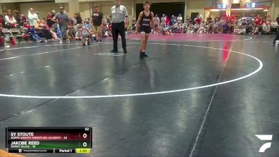 95 lbs Placement (16 Team) - Sy Stoute, North Desoto Wrestling Academy vs Jakobe Reed, SVRWC Black