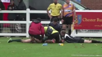 Dylan Sage Knocked Out Of Game After Massive Collision