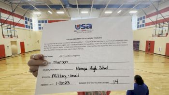 Nampa High School [Military - Small] 2023 USA Virtual Dance Regional