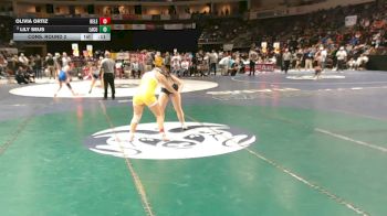 Girls 140 lbs Cons. Round 2 - Olivia Ortiz, Belen vs Lily Seus, La Cueva