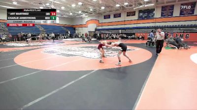 133 lbs Champ. Round 2 - Caiden Heller, Messiah College vs Kie Anderson, Concordia College (Moorhead)