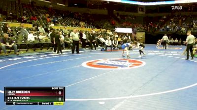 100 Class 2 lbs Cons. Semi - Killian Evans, Blue Springs South vs Lilly Breeden, Liberty