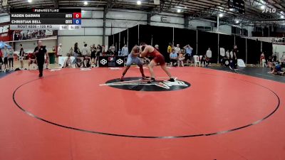 125 kg Cons. Round 3 - Kaden Darwin, Arkansas Regional Training Center vs Christian Bell, Charleston Regional Training Center