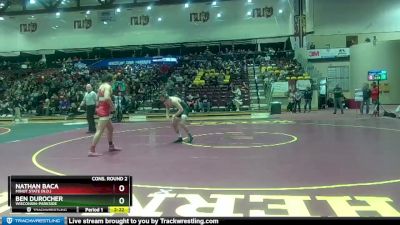 157 lbs Cons. Round 2 - Ben Durocher, Wisconsin-Parkside vs Nathan Baca, Minot State (N.D.)
