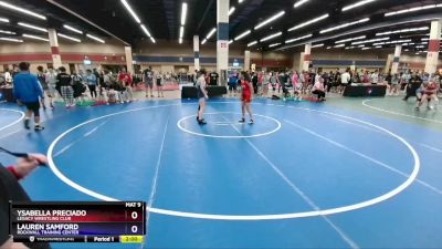 112 lbs Champ. Round 1 - Ysabella Preciado, Legacy Wrestling Club vs Lauren Samford, Rockwall Training Center