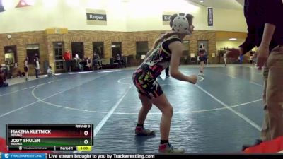 70 lbs Round 3 - Makena Kletnick, Indiana vs Jody Shuler, Indiana