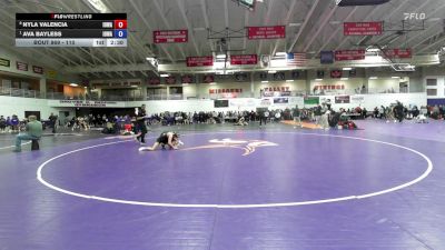 110 lbs Quarterfinal - Ava Bayless, Iowa vs Nyla Valencia, Iowa